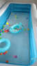 诺澳 充气泳池大号儿童游泳池家用室内小孩戏水池海洋球池大人泳池 388*185*75cm蓝白平底四环-豪华 实拍图