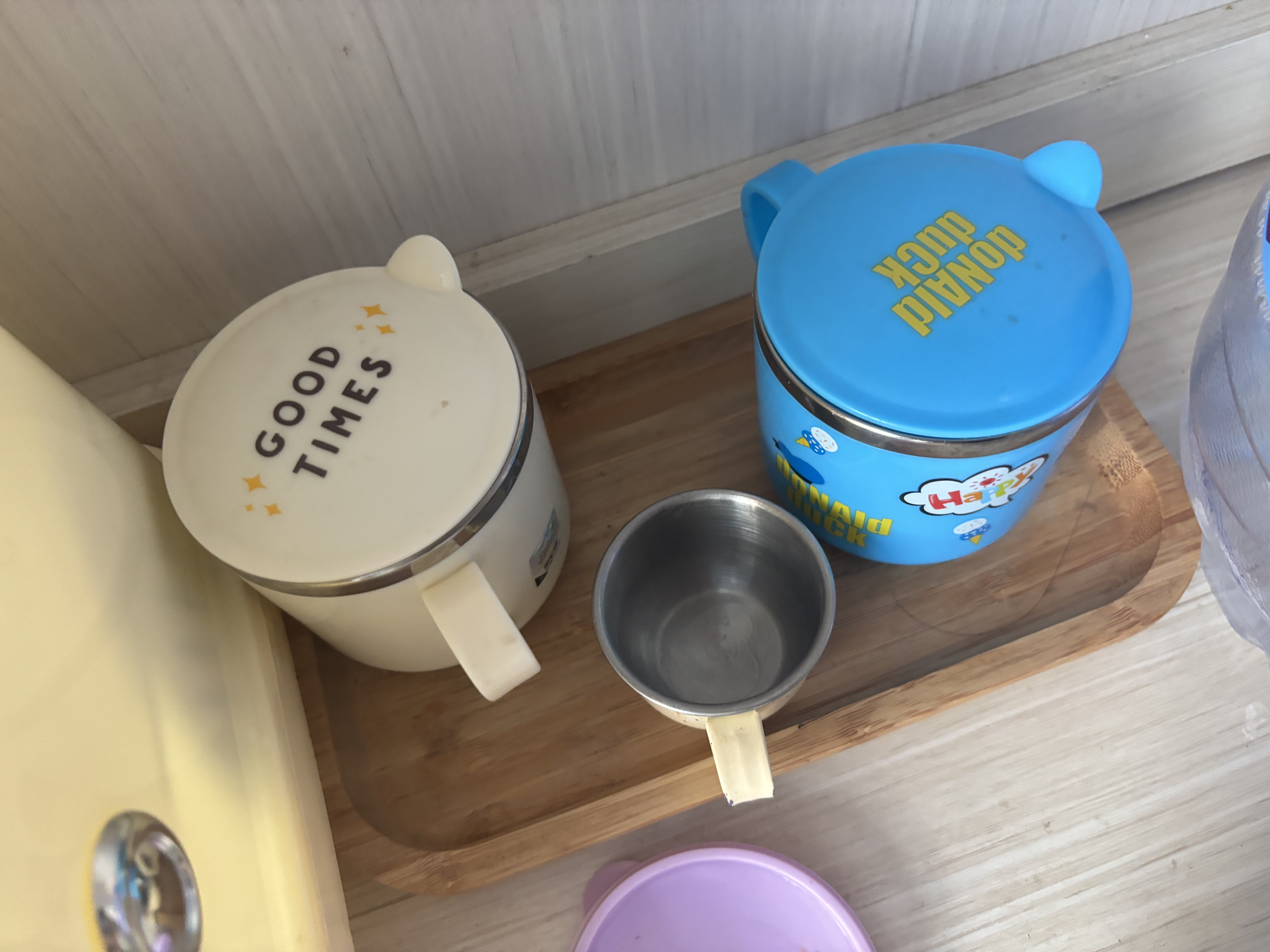 迪士尼（Disney）儿童牛奶杯学饮杯不锈钢水杯学生上学专用杯子宝宝幼儿喝水训练杯 实拍图