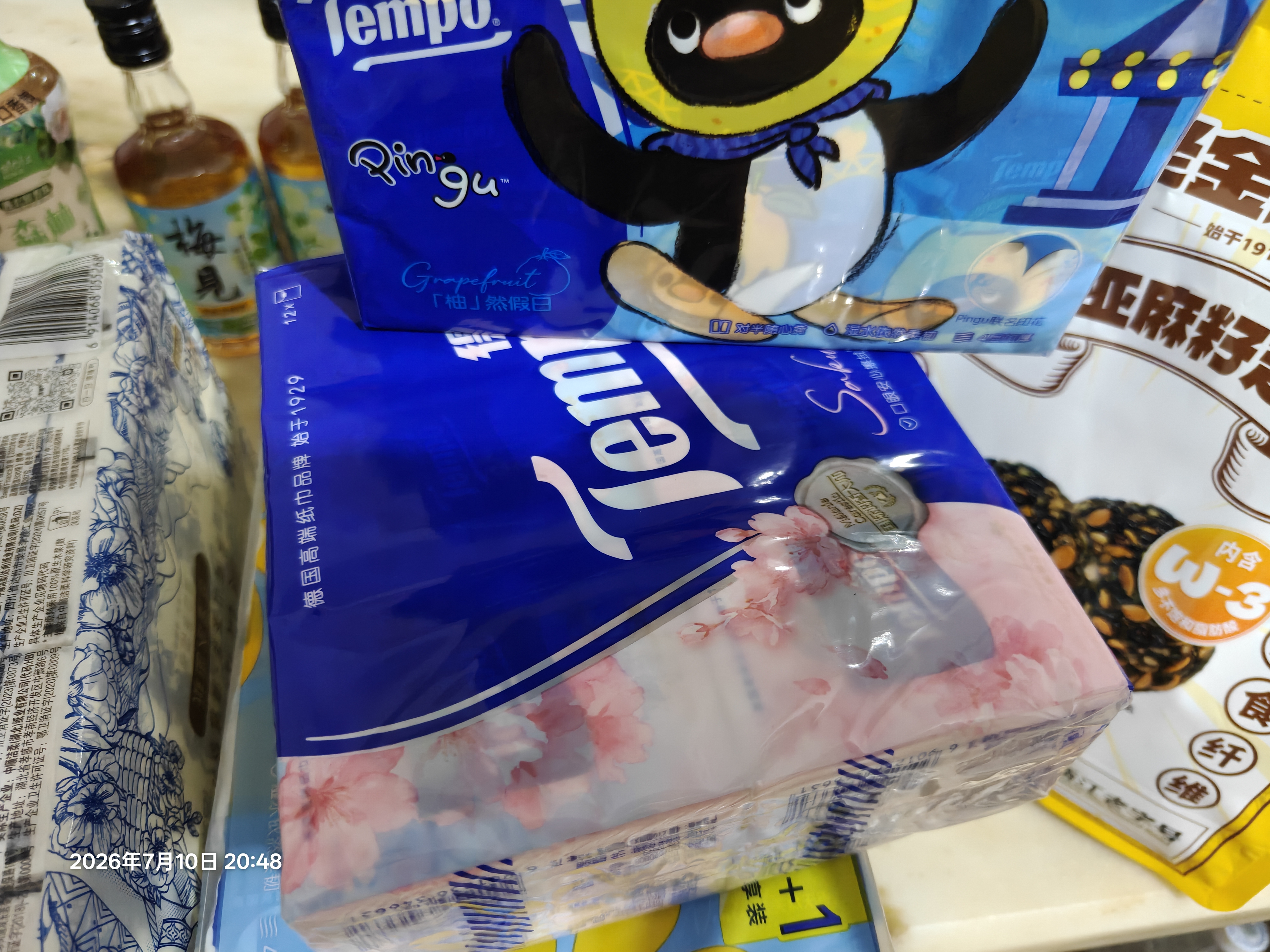 得宝（TEMPO）一博同款 手帕纸 苹果木味4层7张*12包 湿水不破 纸巾小包 面巾纸 实拍图