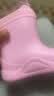 牧萌儿童雨鞋男童女童防水立体宝宝防滑耐磨卡通雨靴 粉色独角兽 16码 实拍图
