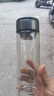 【京东物流配送】高硼硅双层玻璃杯大容量泡茶杯水杯子茶水分离杯 【双层加厚】茶杯350ml1只 实拍图