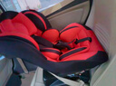 天才宝贝儿童安全座椅汽车用0-4岁宝宝新生婴幼儿简易便携式车载可躺睡觉 中国红 实拍图