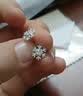 BJYLS999纯银针雪花耳钉女养耳洞流苏耳线足银针耳环2026轻奢高级耳饰 【999足银耳链】雪花耳线一对 实拍图