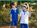 青青世界深圳校服小学生凉感透气柔软舒适运动服男女短裤夏长裤薄吸湿排汗 特版（短袖+秋裤）套装（女） 130 实拍图
