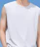 班尼路（Baleno）纯棉背心男夏季户外运动百搭休闲男士白色t恤宽松潮流无袖衣服 实拍图