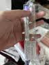 uni三菱 双头荧光记号笔 学生作业手账绘画标记笔彩色笔 细0.4mm粗4mm PUS-103T 1支/袋 浅紫色 实拍图