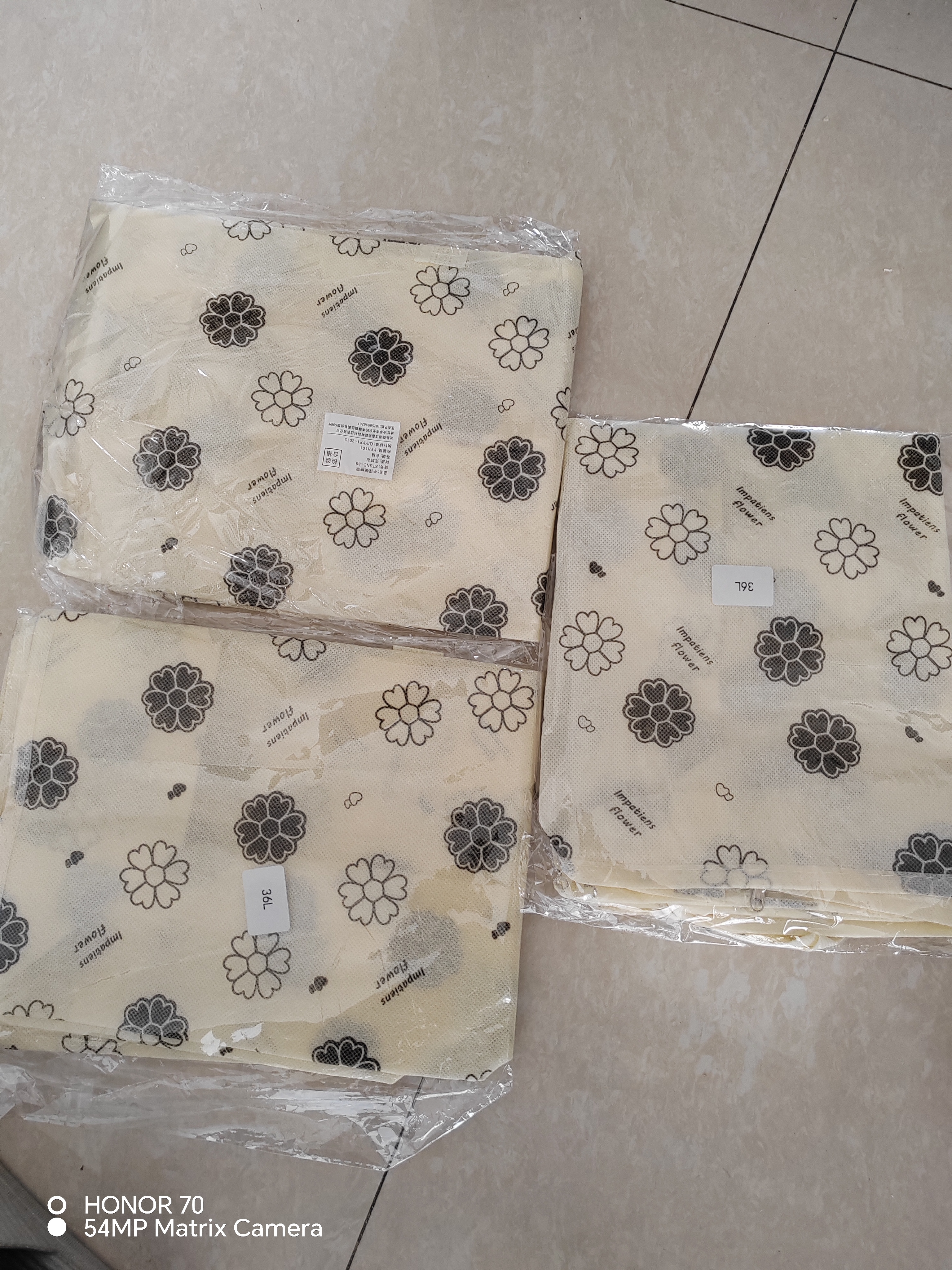 被子收纳袋装衣服行李搬家打包袋防潮衣物整理箱棉被袋便携收纳 52*19*33cm 36L小号 实拍图