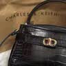 CHARLES&KEITH鳄鱼纹手提包斜挎婚包包女包生日礼物送女友CK2-50270880-1 实拍图