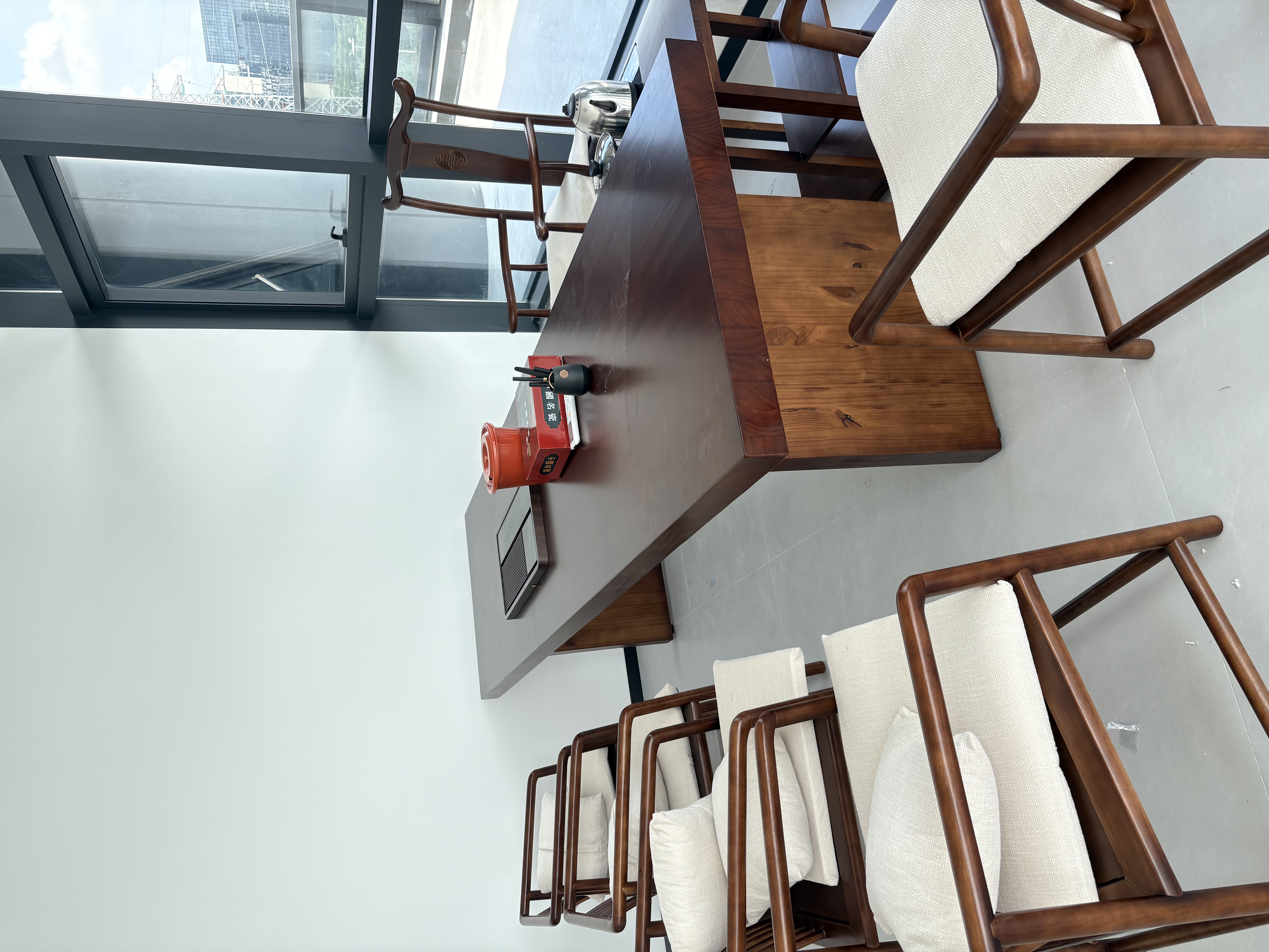 豪峰2026新款茶盘家用泡茶器茶台黑檀纹实木托盘排水茶具国庆节礼物 实拍图