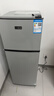 爱妻（AICHEN）小冰箱迷你小型家用冷藏冷冻两用宿舍出租房用双门办公室电冰箱节能省电 【一级能效】108L银色【三天约一度电】 实拍图