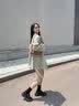 香影英伦风收腰风衣女中长款2026秋季新款都市清行薄款香芋紫外套 米白 S 155/80A/85-95斤 晒单实拍图