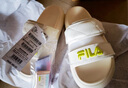 斐乐（FILA）女鞋运动拖鞋厚底凉拖沙滩鞋漂流船 奶白-GD 39 实拍图