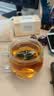 富光花茶杯 男女士茶水分离杯子 双层办公泡茶玻璃杯带把高硼硅水杯 实拍图
