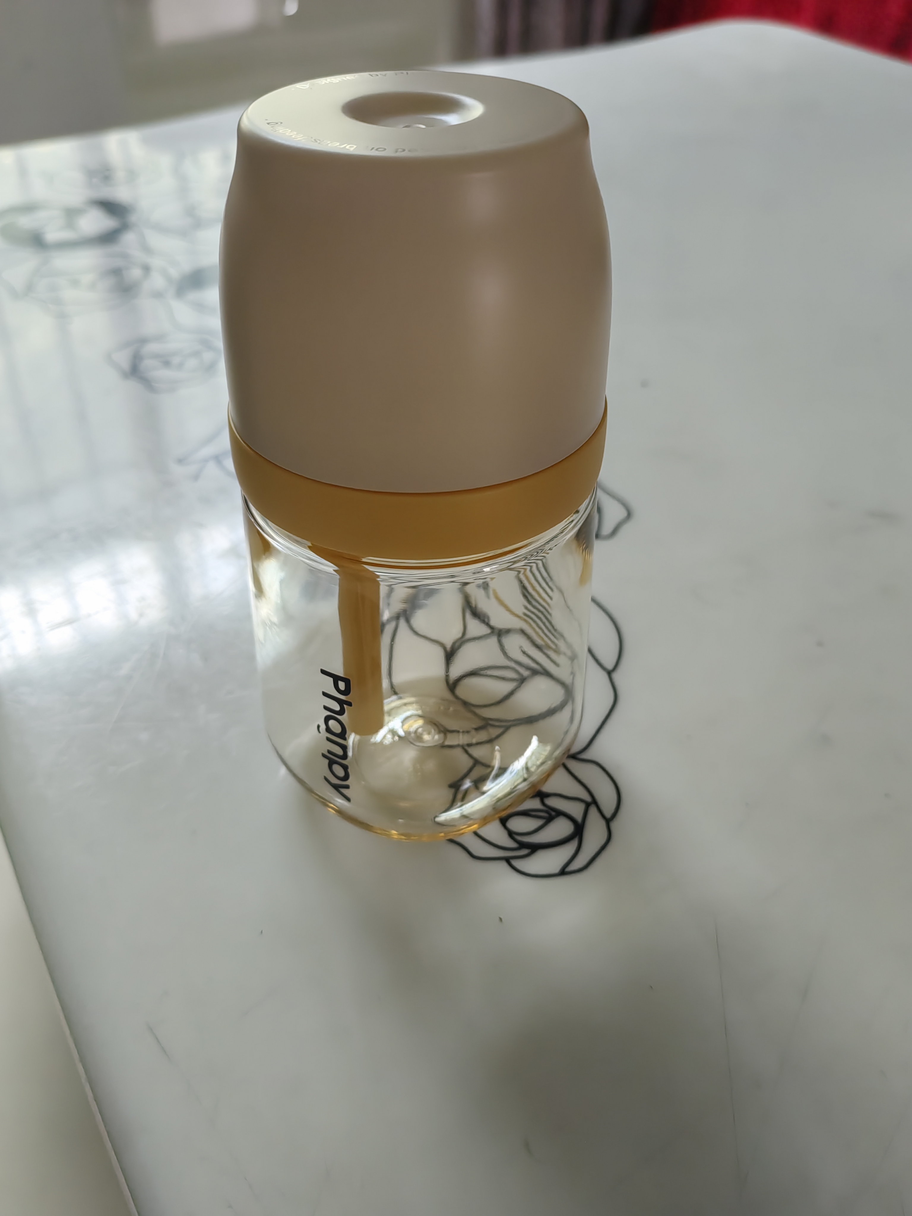 小雅象防胀气奶瓶新生儿3-6个月ppsu婴儿奶瓶 240ml M号奶嘴 (标准款） 实拍图