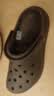 卡骆驰（CROCS）经典泡芙Clog男女一脚蹬懒人沙滩洞洞鞋 黑色 37 实拍图