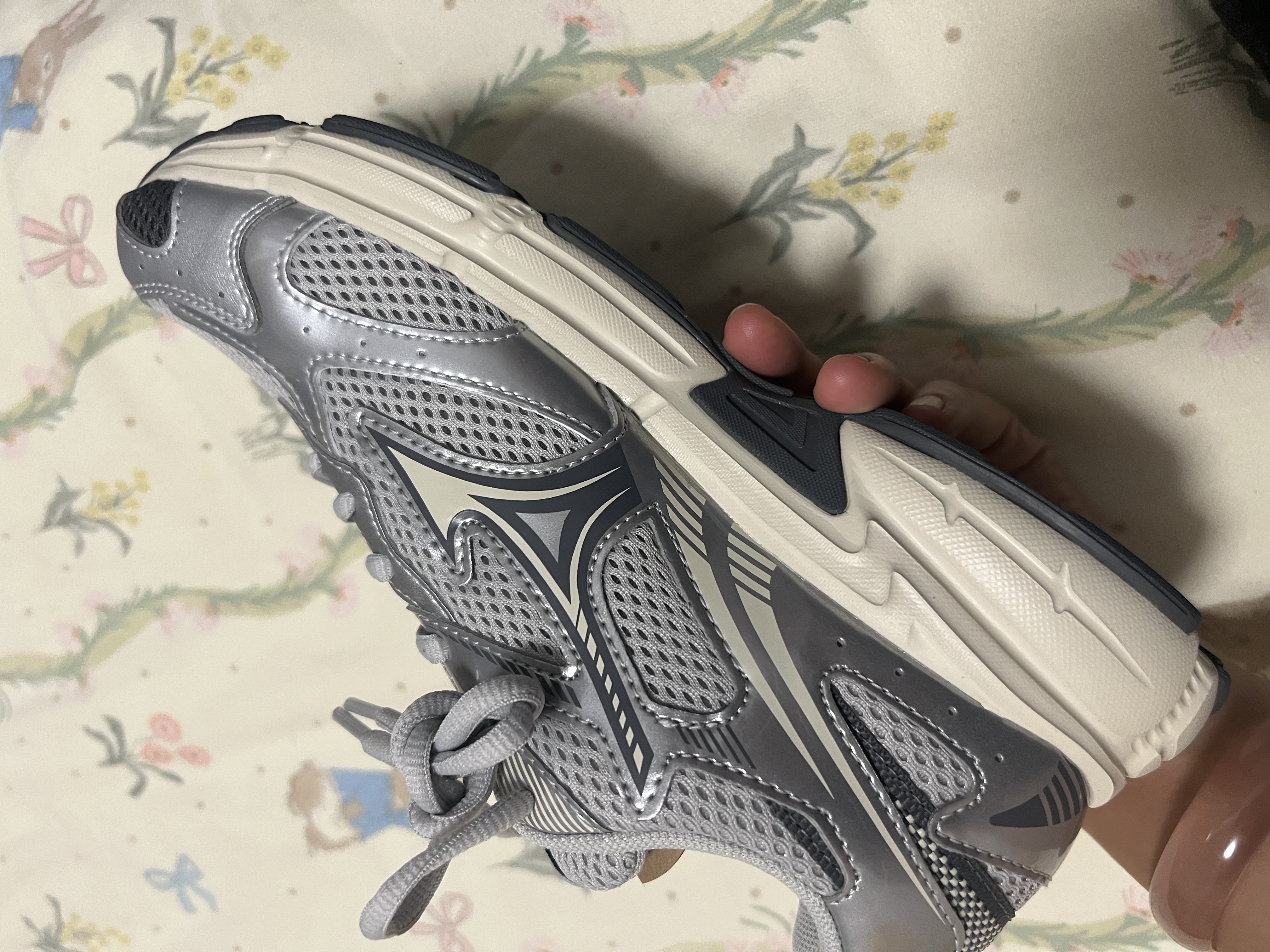 美津浓（MIZUNO）男女复古跑步运动鞋 缓震耐磨 多层次拼接 SPEED 2K 38.5码 实拍图
