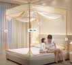 La TorrettaA类婴儿宝宝防摔蚊帐家用三开门加密防掉坐床方顶蚊帐1.8×2.2床 实拍图