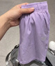 361°儿童短裤夏季男女童3-12岁透气运动裤梭织五分裤 紫 170 实拍图