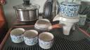 瓷牌茗茶具观山自动茶具整套汝窑泡茶器全套家用礼品功夫茶具排水茶盘套装 《繁华》自动茶具六杯+茶道+画山飞鸟茶盘 实拍图