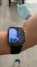 Apple/苹果 Watch S11 智能手表GPS款46毫米深空灰色铝金属表壳黑色运动型表带M/L MEVP4CH/B 实拍图