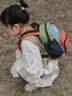 SHUKIKU儿童书包幼儿园背包防丢户外旅游防泼水超轻双肩包橙红S+码 实拍图