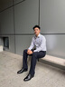 红蜻蜓真皮男鞋春夏舒适商务休闲皮鞋高级正装德比鞋婚鞋WTA7376黑色42 实拍图