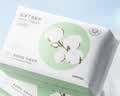 名创优品（MINISO）一次性洗脸巾珍珠纹AB双面洗面巾洁面巾干湿两用100片*8包15x20cm 实拍图