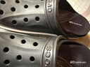 卡骆驰（CROCS）贝雅卡骆班洞洞鞋轻便耐磨一脚蹬男休闲鞋女鞋时尚沙滩鞋|205089 黑色/白色-066(含智必星) 43 (270mm) 实拍图