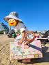 Kocotreekk树儿童防晒帽防紫外线小孩披风帽大檐遮阳帽夏季户外海滩 实拍图