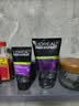 欧莱雅（LOREAL） 男士洗面奶补水保湿控油碳爽磨砂抗黑头冰感深层净化洁面膏乳 抗黑头洁面膏100ml+50ml 实拍图
