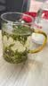 忆壶茶泡茶杯茶水分离全玻璃月牙过滤耐热防爆办公室喝茶男女士专用杯子 实拍图
