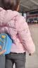 G.duck小黄鸭儿童棉服冬季婴儿衣服男女童加厚棉衣小童宝宝棉袄加绒外套 白色花朵 90 尺码1~2岁【 80-90cm】 实拍图