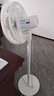 美的（Midea）【飓风节能】七叶柔风立式电风扇/家用轻音落地扇/台式小型风扇/大风力遥控定时摇头风扇 SAH35BSJ 实拍图