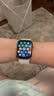 Apple/苹果 Watch S11 智能手表GPS款42毫米玫瑰金色铝金属表壳淡桃粉色运动型表带S/M MEUN4CH/B 实拍图