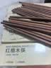 双枪红檀木筷子天然抗菌木筷 家用实木无漆无蜡筷子餐具套装10双 实拍图