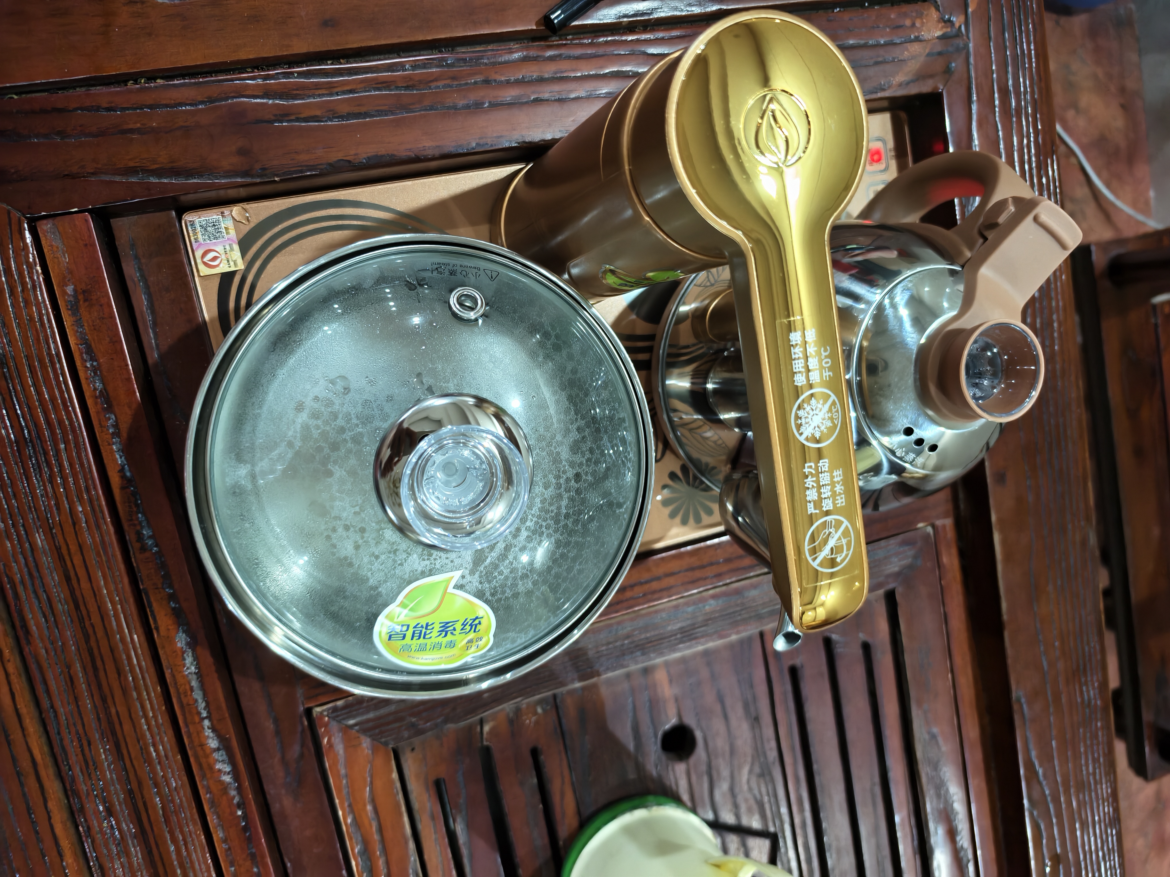 金灶（KAMJOVE）自动上水烧水壶电热水壶 茶具电茶炉保温恒温0.9L电茶盘 全智能电茶炉烧水壶V2 20*37 实拍图