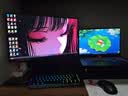 SANC盛色23.8英寸2K原生180Hz FastIPS显示器 硬件低蓝光 小夜灯耳机挂架 电脑电竞屏幕 G52E Max 实拍图