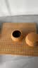 华圣五子围棋套装仿白玉棋子竹编塑料罐实木楠竹棋盘露营礼物送长辈 实拍图