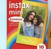 INSTAX富士instax立拍立得 mini相纸 彩虹单包10张+磁吸二合一相框 实拍图