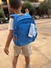 乐同【开学礼物】书包人体工学儿童护脊书包 小学生书包耐脏轻便分层 中童4-6年级 | 蔚蓝色 实拍图