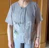 秋芙罗妈妈夏装透气水墨套装50岁60中老年女装洋气高端70岁80宽松衣服 晒单实拍图