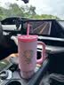 野兽派家居（tbh）保温杯HelloKitty巨无霸吸管随行杯不锈钢保冷杯水杯礼物 巨无霸保温杯 粉色豹纹 (含mini收纳包挂件) 1200ml 含mini收纳包挂件 实拍图