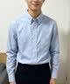 京东京造纯棉牛津纺长袖衬衫男士衬衫男女同款26秋冬新品外套休闲蓝色 L 实拍图