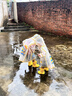 牧萌儿童雨鞋男童女童防水立体宝宝防滑耐磨卡通雨靴 小黄鸭 15码 实拍图