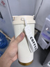 SZTAA保温杯咖啡杯316不锈钢陶瓷男女士吸管杯便携车载水杯茶杯伴手礼 白色520ml咖啡杯 实拍图