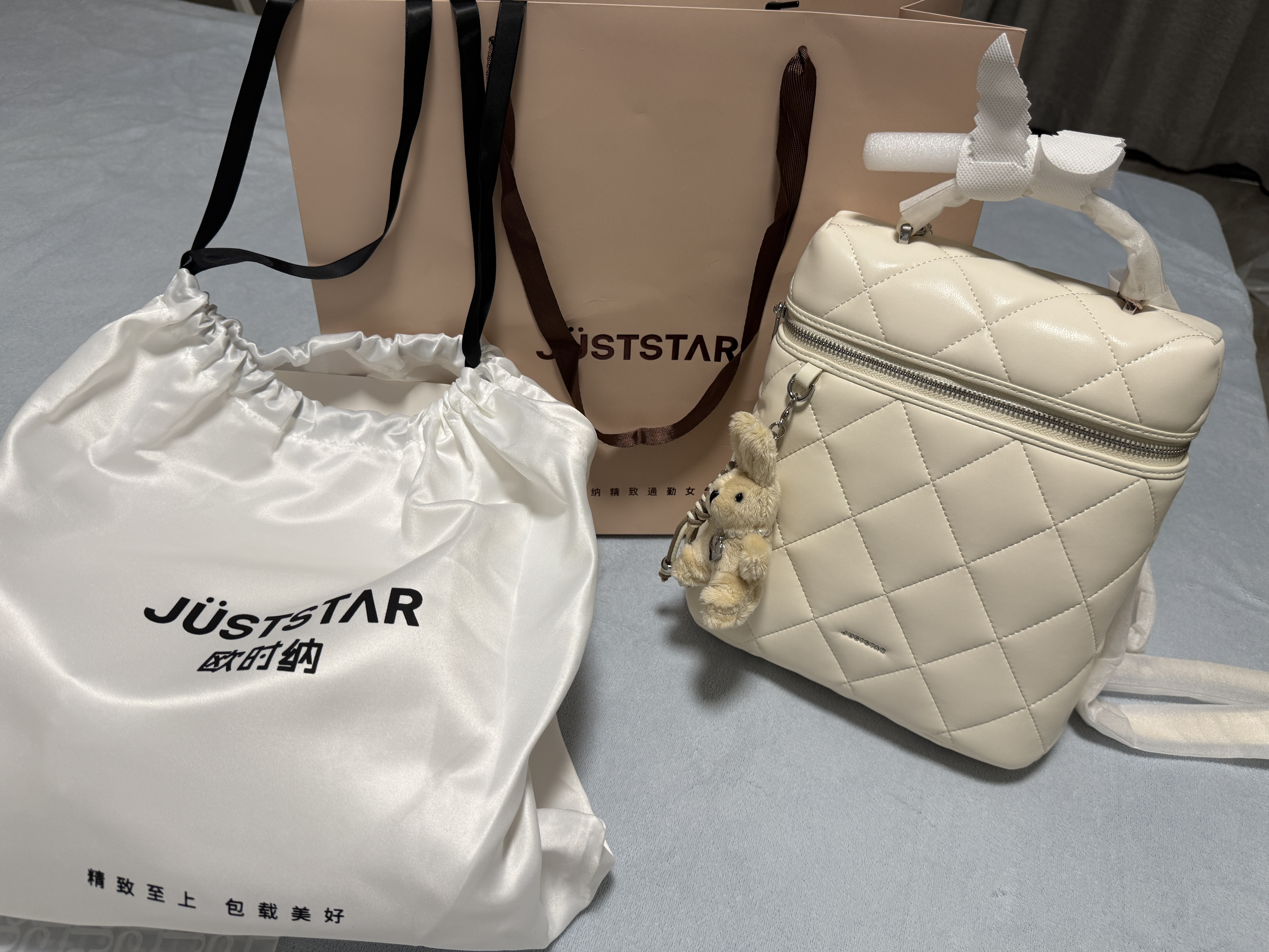 欧时纳（JUST STAR）祝绪丹同款双肩包女包2026新款包包旅游轻便双肩背包书包生日礼物 实拍图