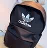 adidas休闲日常通勤运动双肩背包学生书包开学男女阿迪达斯三叶草   黑色/白   NS(均码) 实拍图