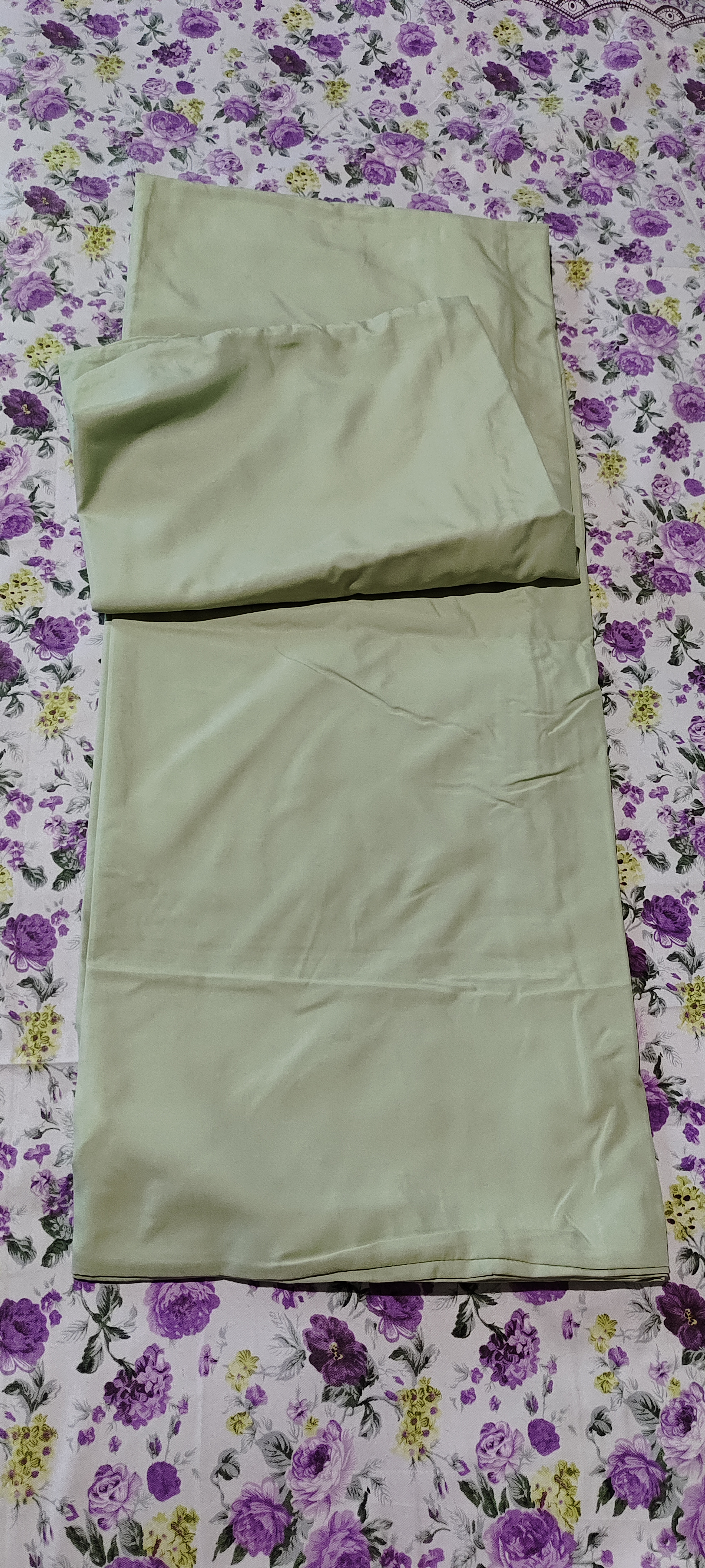 京东京造小京研被套 100g轻柔丝滑 A类床上用品被罩单件 150x200cm 芽绿 实拍图