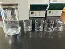 忆壶茶（YIHUTEA） 玻璃小茶杯功夫茶具套装家用待客泡茶杯子带把办公室喝茶杯4只装 实拍图
