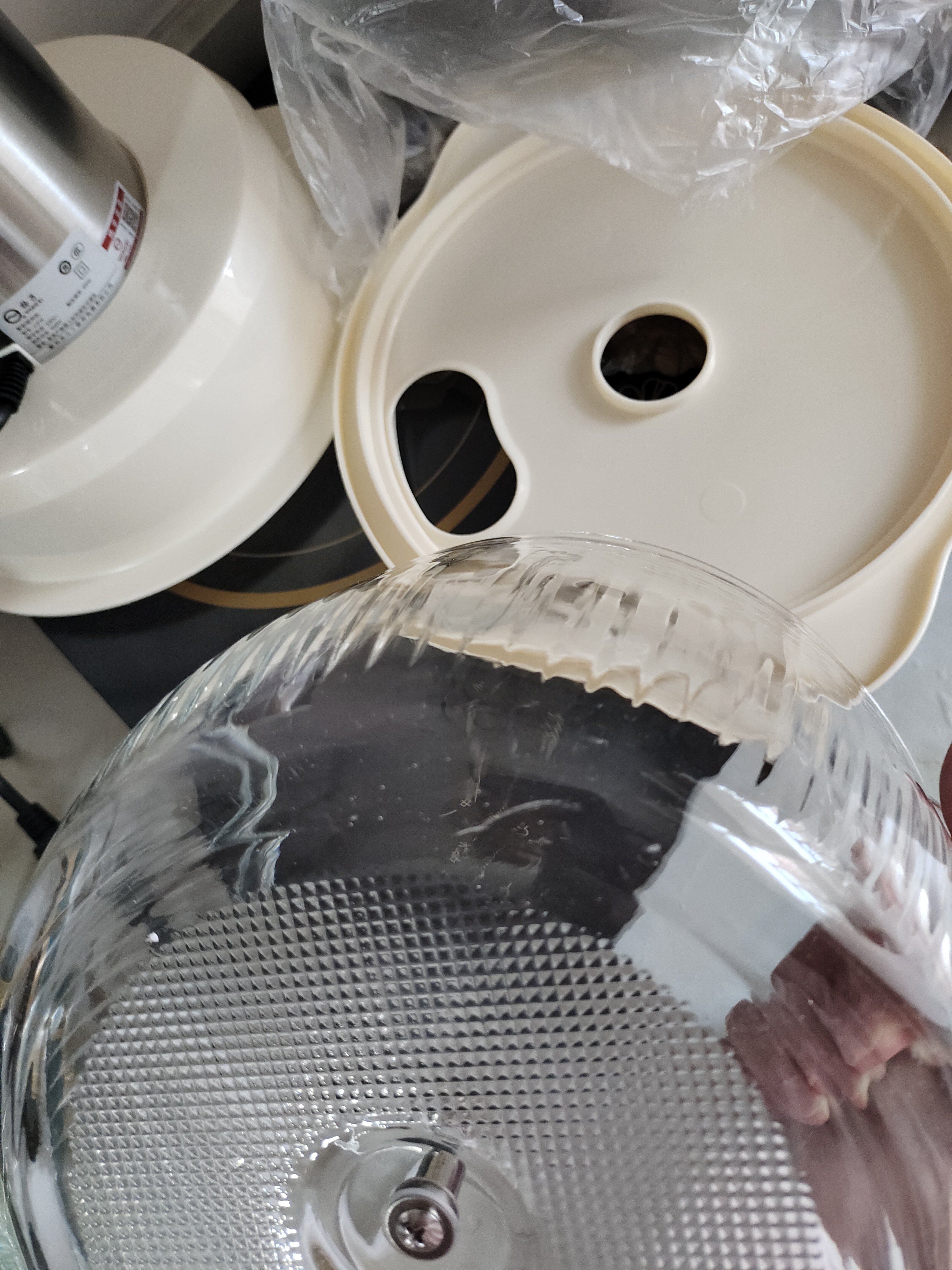 扬子（YANGZI）绞肉机料理机多功能家用绞肉和面机家用全自动辅食揉面一体机家商用全自动电动纯铜电机揉面搅面机 【5L单刀款】 5L 可绞肉+和面+6页精钢刀头 实拍图